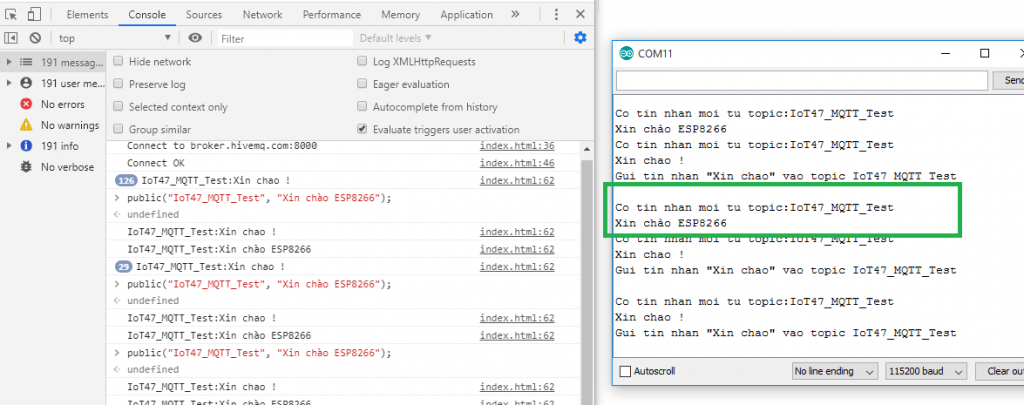 giao thức mqtt esp8266